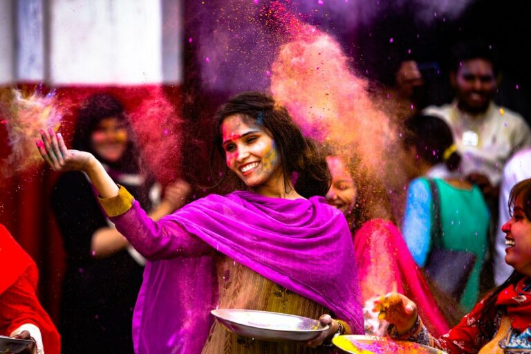 Le festival des couleurs en inde