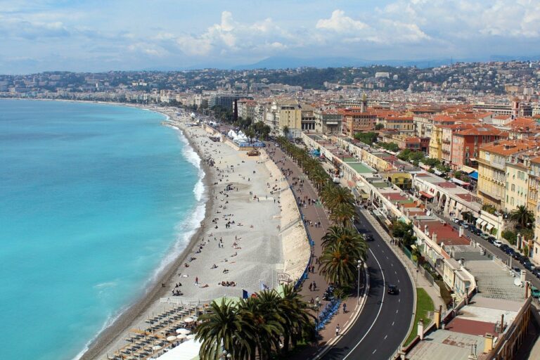 bord de plage dans une zone balnéaire